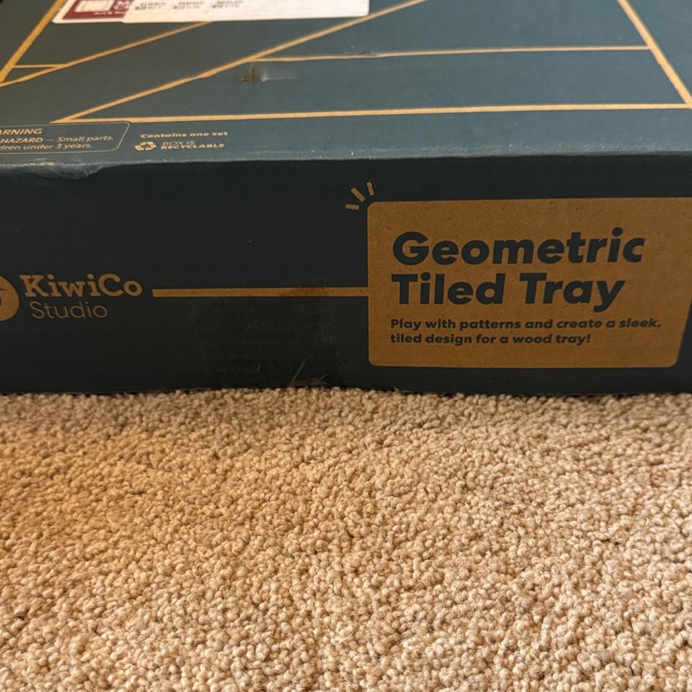 KiwiCo Geometric Tiled Tray - Creative Learning Toy